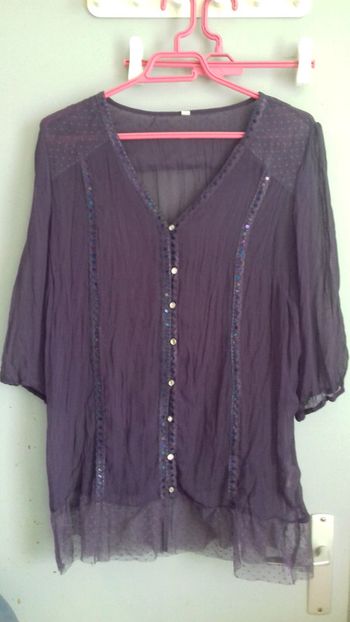 Tunique  violette transparente