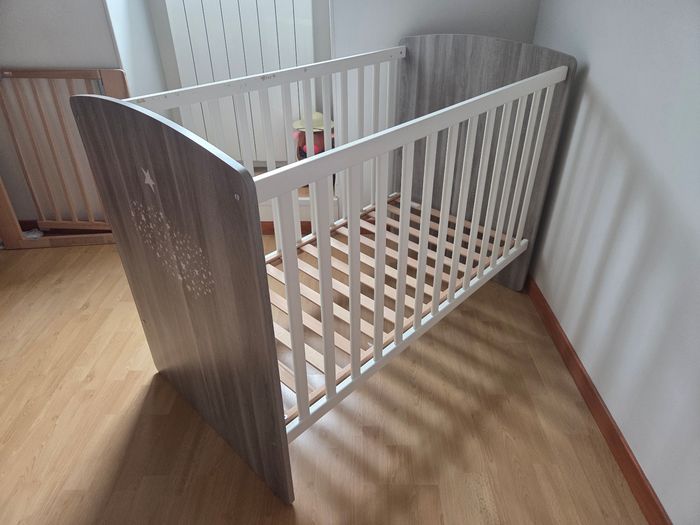 Lit bébé Sauthon Hugo + Matelas Kadolis - photo numéro 2