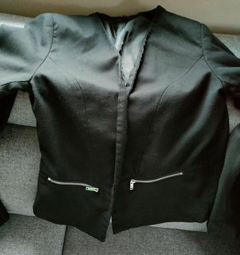 Veste noire Kiabi 2 poches zippées 38