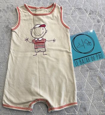 Barboteuse beige - 18 mois