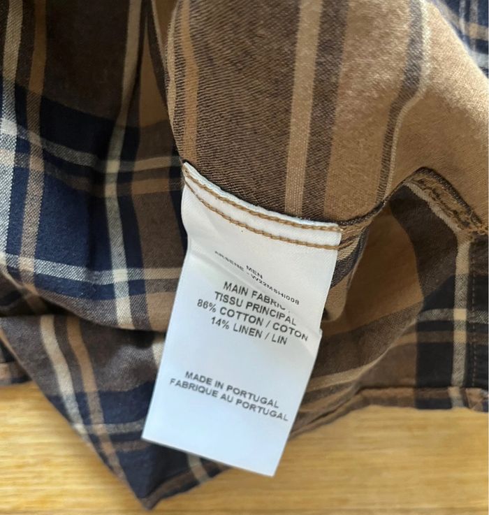 👔 Chemise homme à carreaux Officine Générale – Taille L – Très bon état - photo numéro 4
