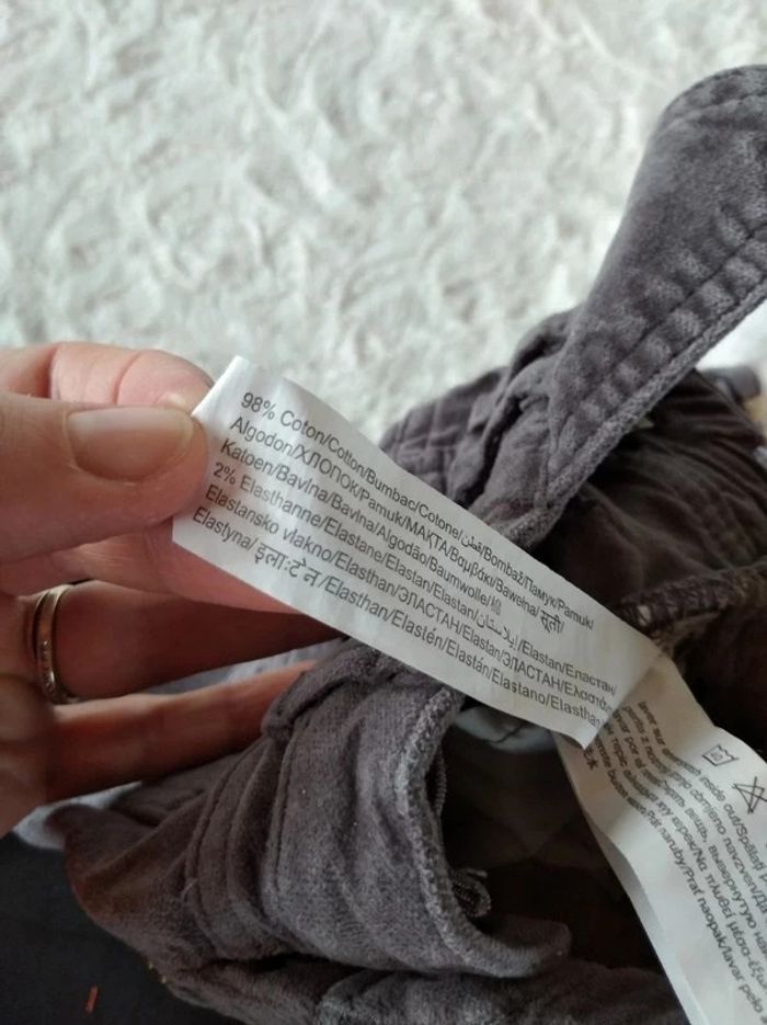 Salopette velours Fille 3 mois Cœur Tape à l'œil - photo numéro 10