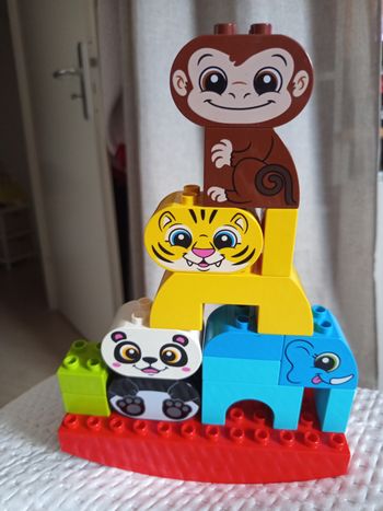 Lot animaux bascule , tigre , éléphant, singe , panda