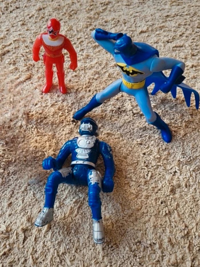 Lot de 3 super héros Batman Power Ranger calendrier de l'avent Noël piñata anniversaire