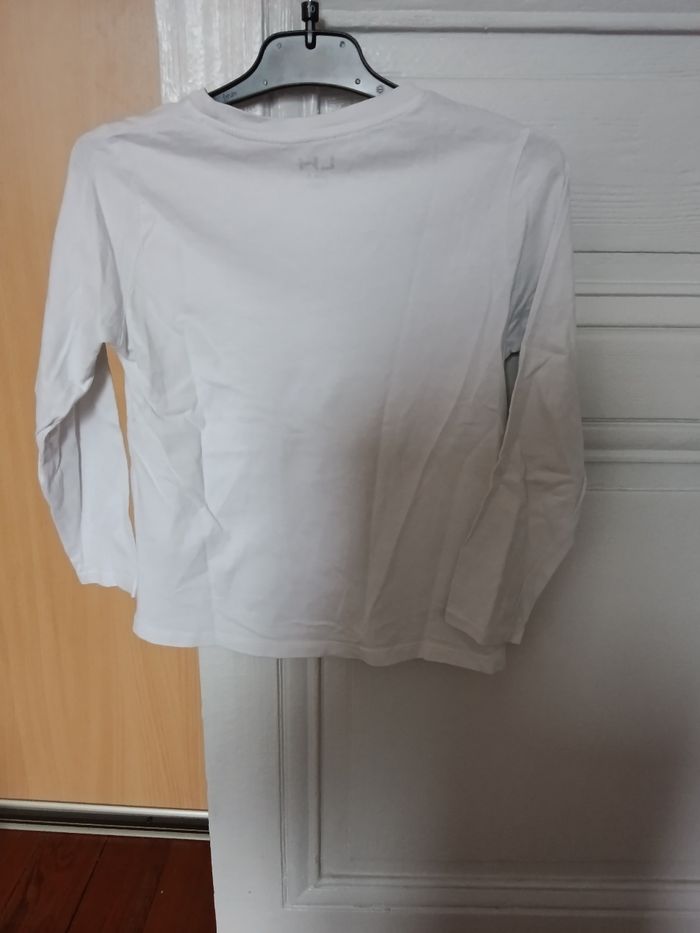 Tee-shirt la halle blanc et bleu - photo numéro 2