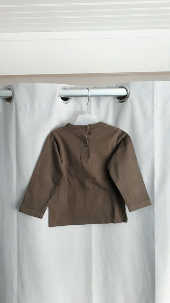 Pull garçon kimbaloo 24mois brun - photo numéro 2