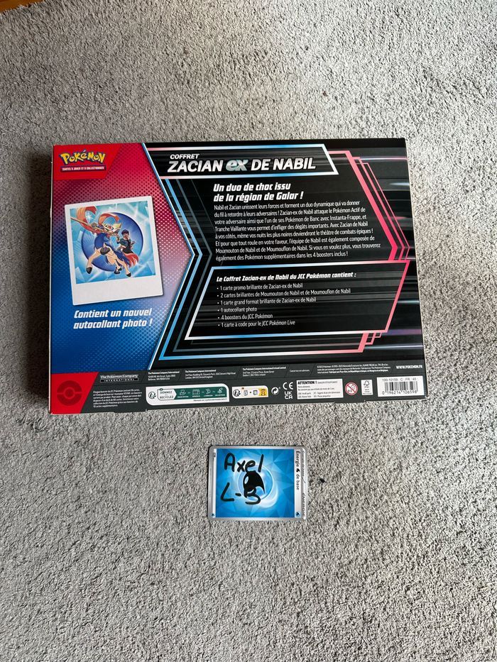 Coffret Zacian Ex de Nabil (EV8.5) - photo numéro 3