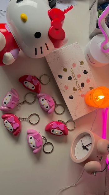 Mini porte clé alarme auto défense enfants