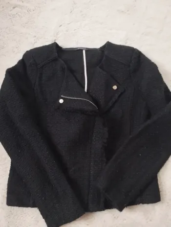 Veste noire style perfecto Promod 36