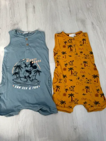 Lot 2 barboteuses Disney 18 mois