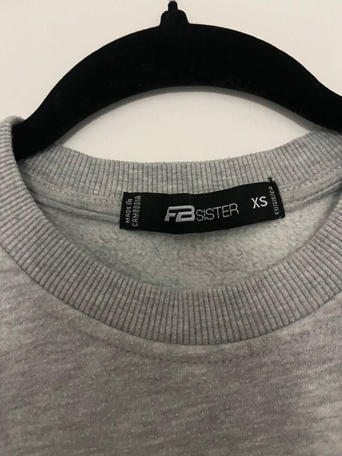 sweat gris uni - photo numéro 2