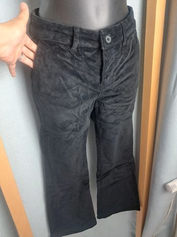 Happy pantalon velour noir pat d eph T. 36 en tbe