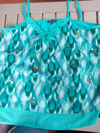 Blouse à strass