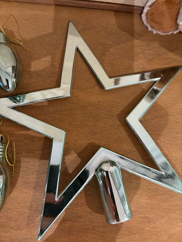 Cimier de sapin de Noël + boules - photo numéro 2