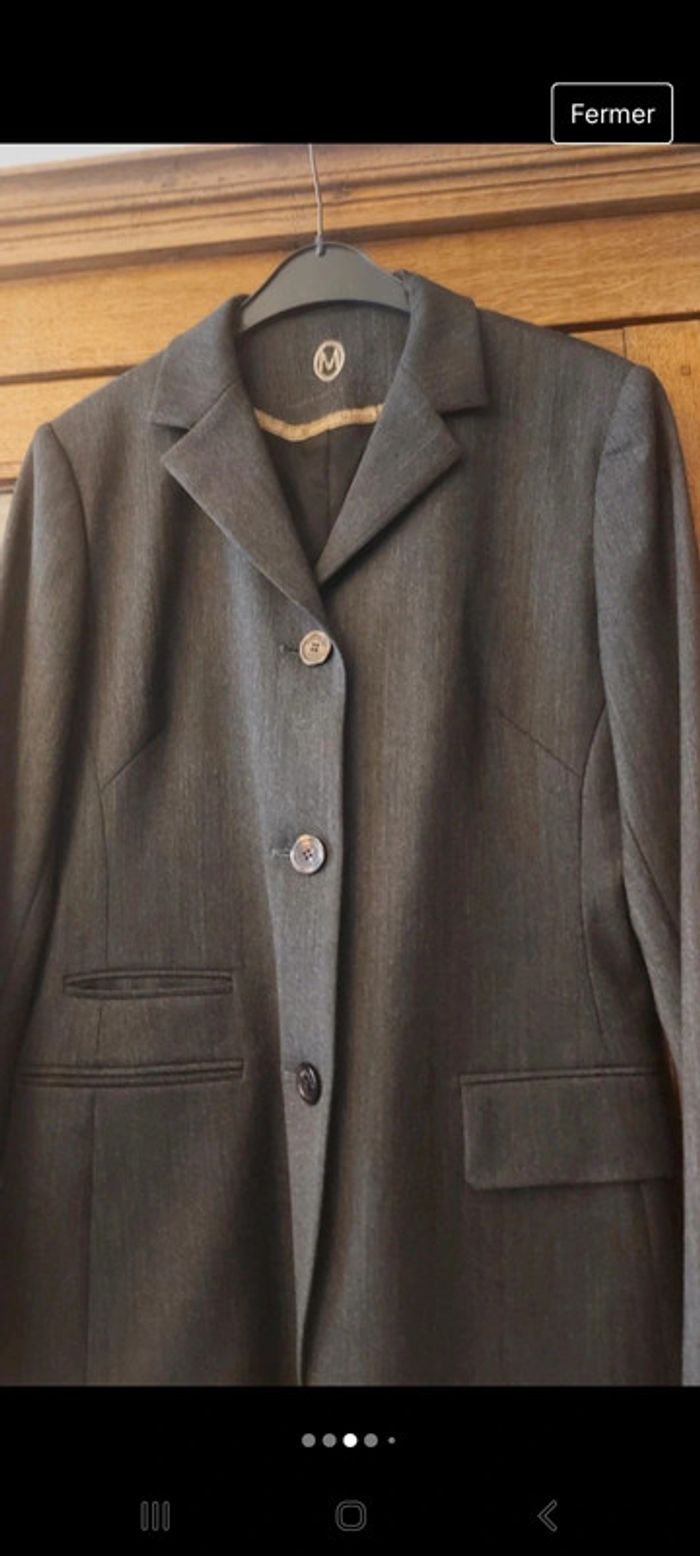 Blazer gris Mayerline fr 38 comme neuf - photo numéro 2