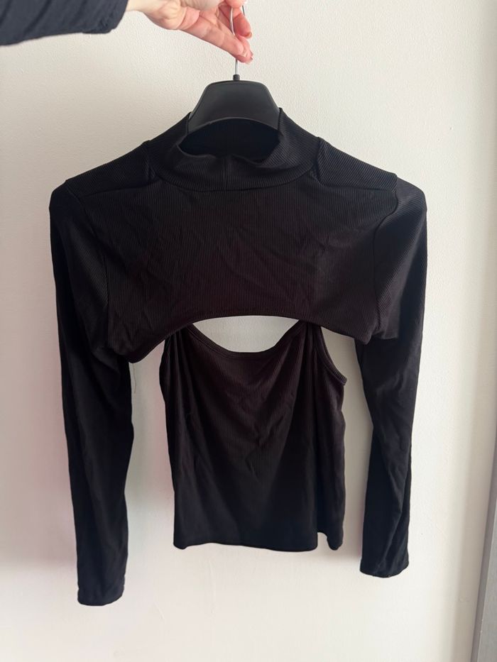 Top débardeur manches longues