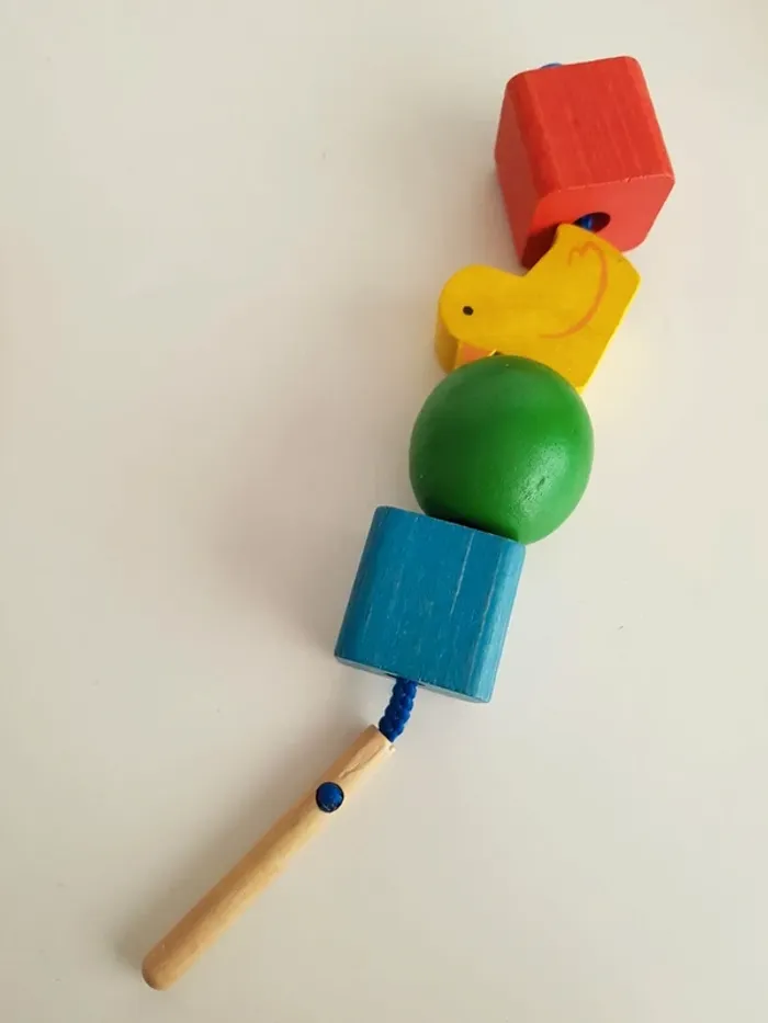 Perles jumbo en bois formes, couleurs et ferme - photo numéro 5