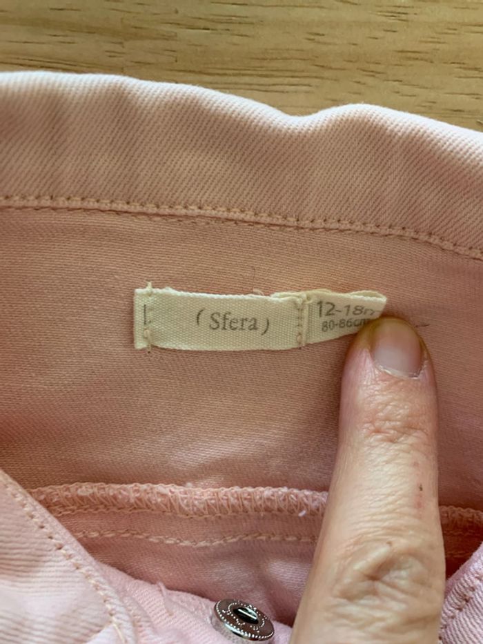 Veste jean rose 12 mois - photo numéro 2