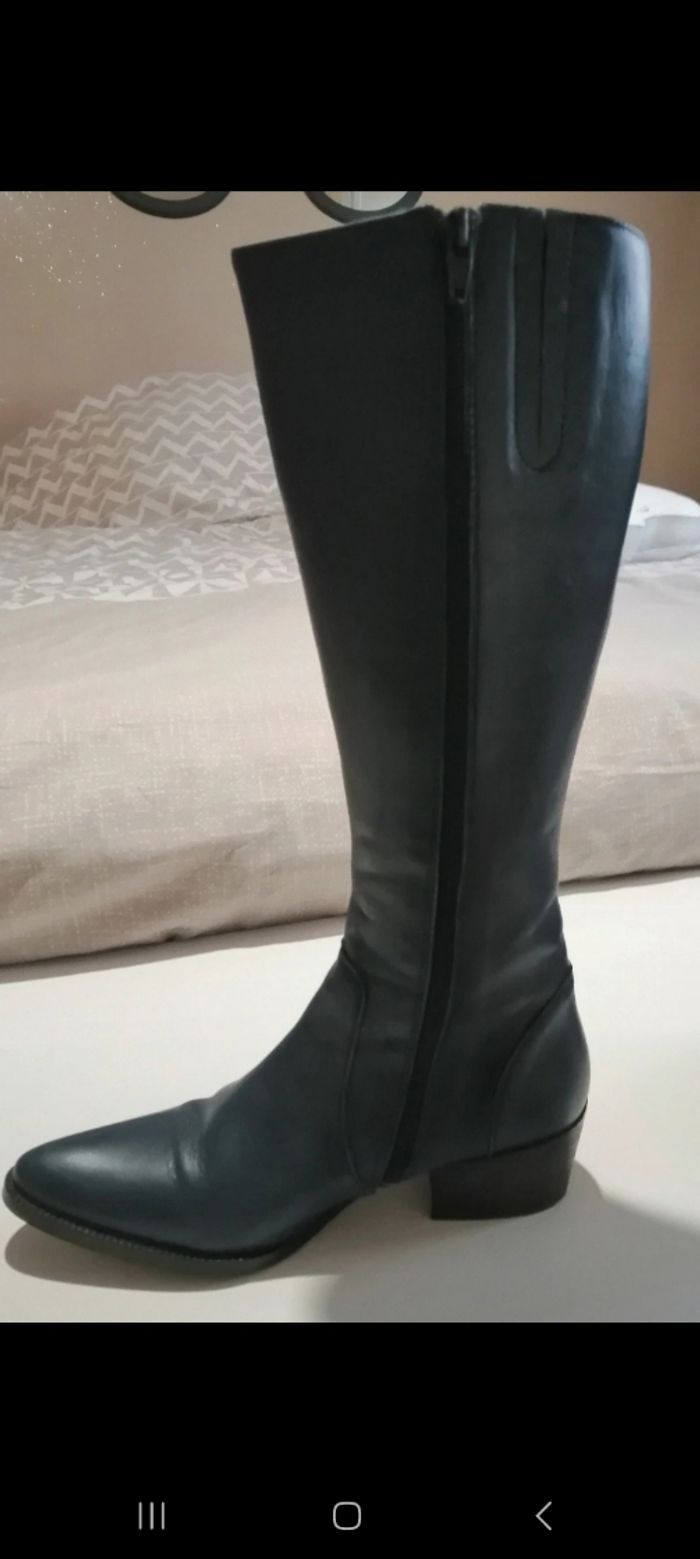 Bottes bleues marine - photo numéro 3