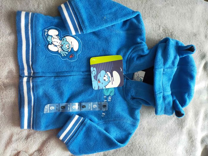 Veste gilet Schtroumpfs polaire neuve