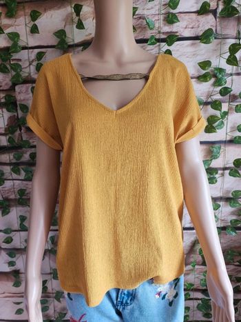 🌸Blouse Jaune MC Promod Taille 42🌸