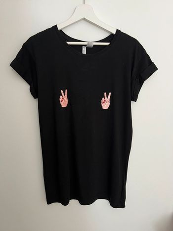 T-shirt noir H&M XS