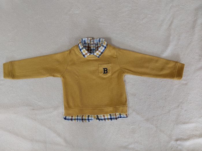 Pull moutarde 23 mois