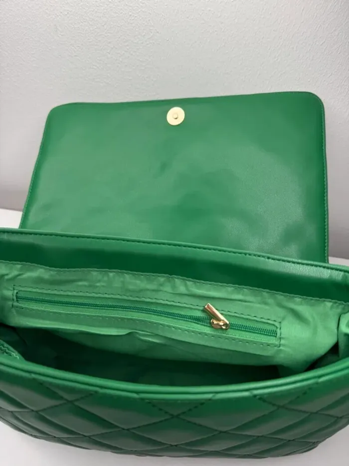 🎄 Magnifique sac à main / vert matelassé 🎄 - photo numéro 8