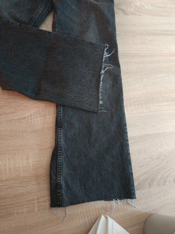 Jeans zara a jambes larges - photo numéro 3
