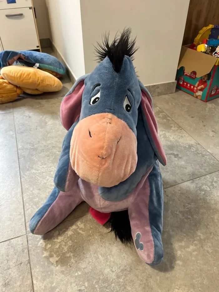 Grande peluche bourriquet