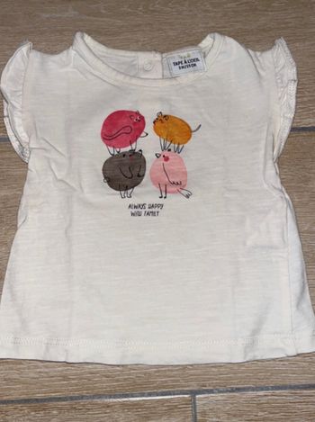 T-shirt à manches courtes  en coton