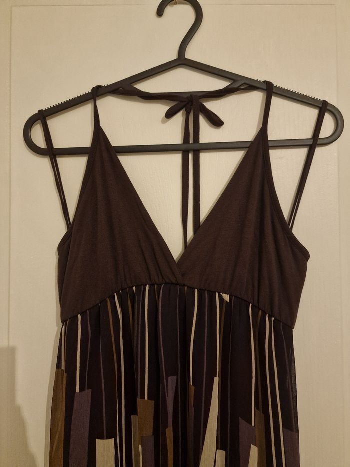 Robe Maxi Longue Estivale à Imprimé Géométrique - photo numéro 2