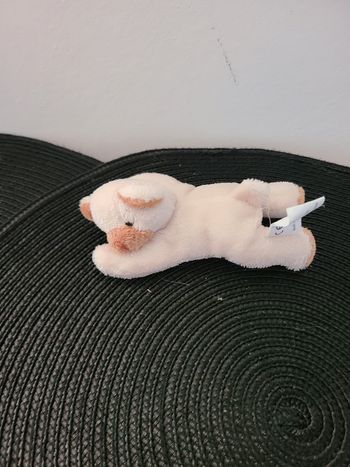 Doudou - Peluche Cochon ours - Couché Lesté de billes - Nicotoy 59