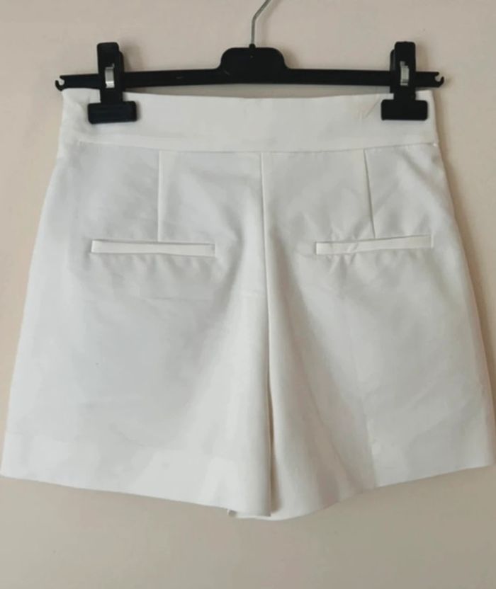 Short taille haute, blanc, Zara - photo numéro 6