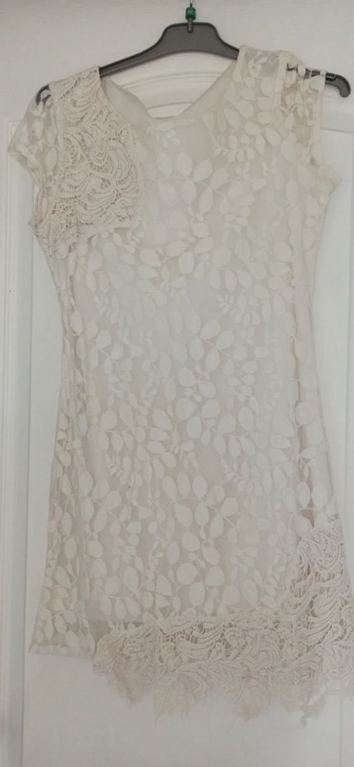 Tunique dentelle écru Molly Bracken
