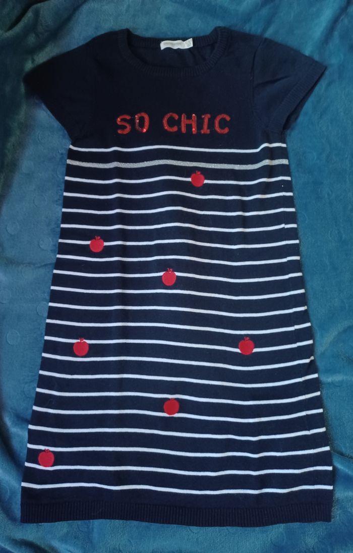 Robe pull à rayures