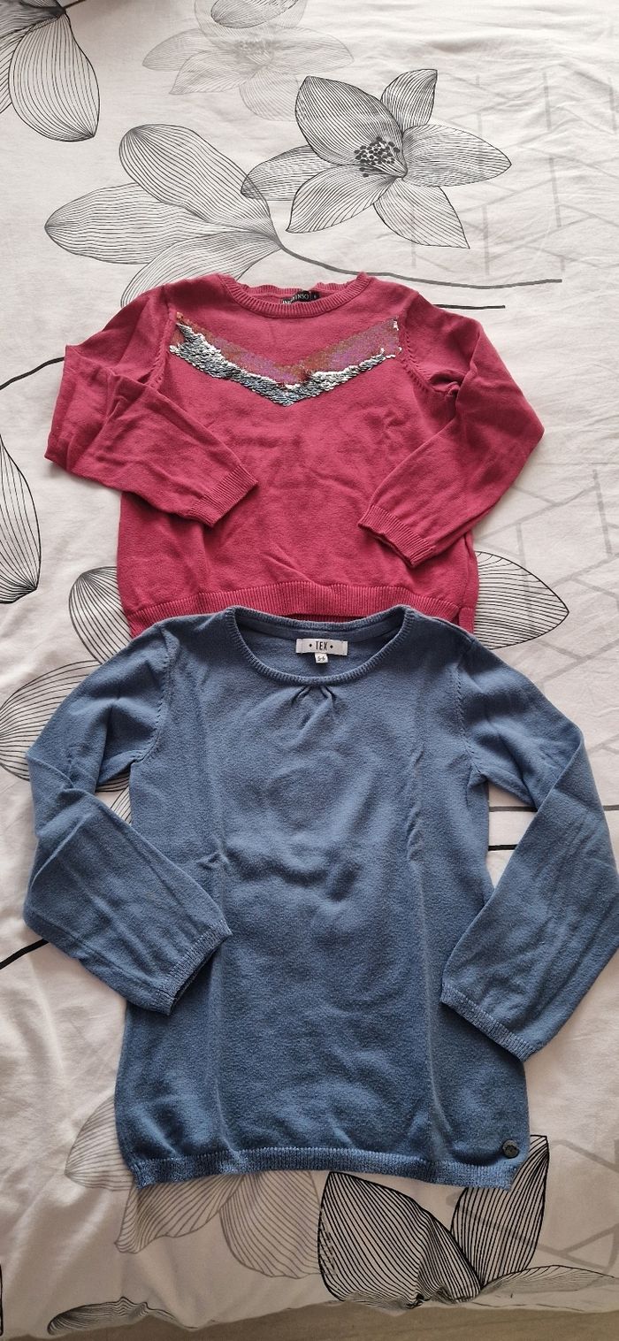 Lot de 2 pulls fille 5/6 ans