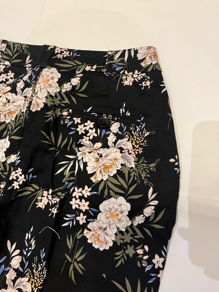 Pantalon fleuri noir taille S nam&co london - photo numéro 5