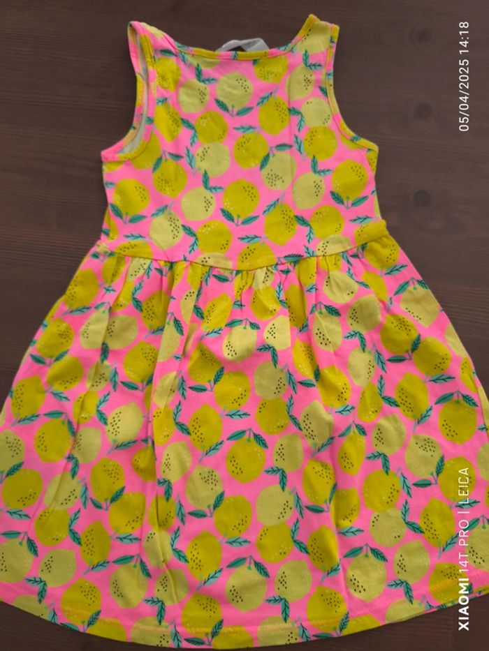 Robe été rose a citron 3ans h&m - photo numéro 2