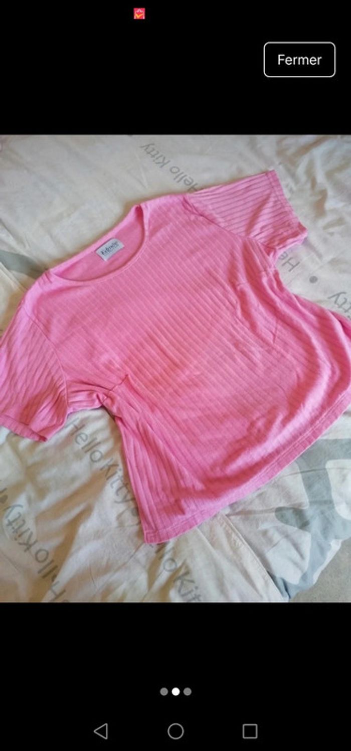 T-shirt rose edmee - photo numéro 2
