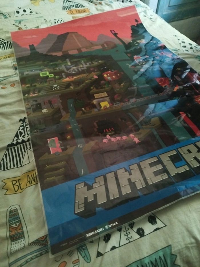 Poster plastifié Minecraft - photo numéro 2