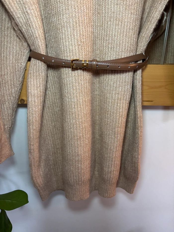 Robe pull Peace n’love  taille unique camel - photo numéro 3