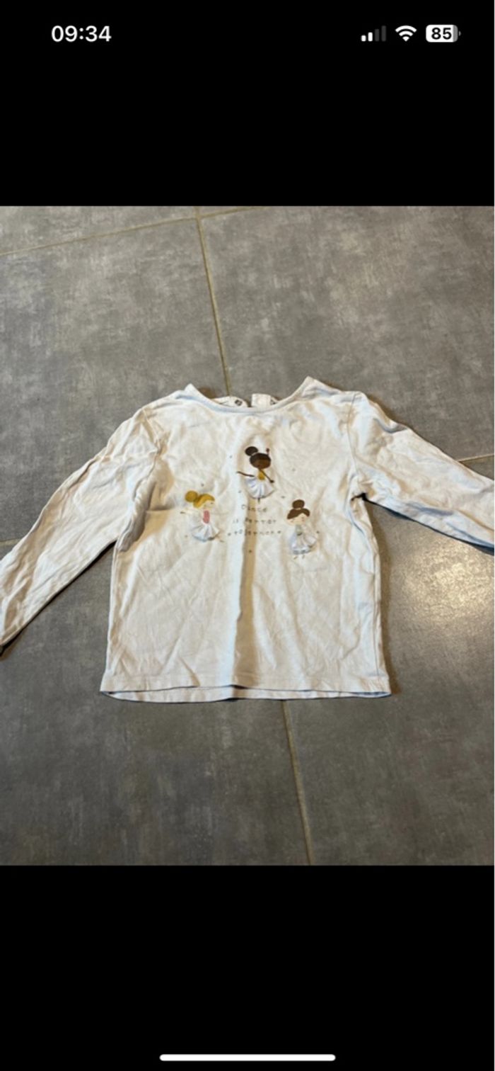 Lot de 5 tshirts manches longues fille - photo numéro 5