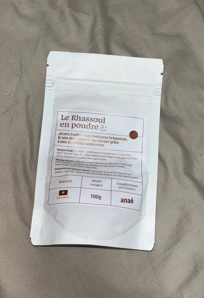 Rhassoul en poudre marque anae neuf