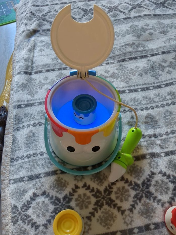 Jeu des couleurs en italien pot de peinture. - photo numéro 3