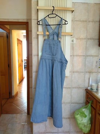 Salopette en jean bleu clair