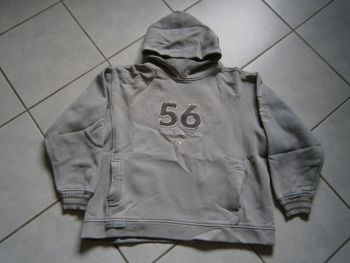 Sweat à capuche gris CAMPS 14 ans