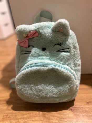 Sac à dos fille claires peluche vert