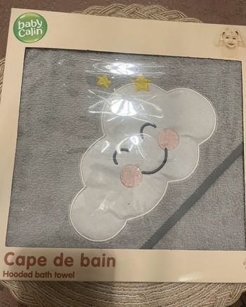 Cape de bain bébé