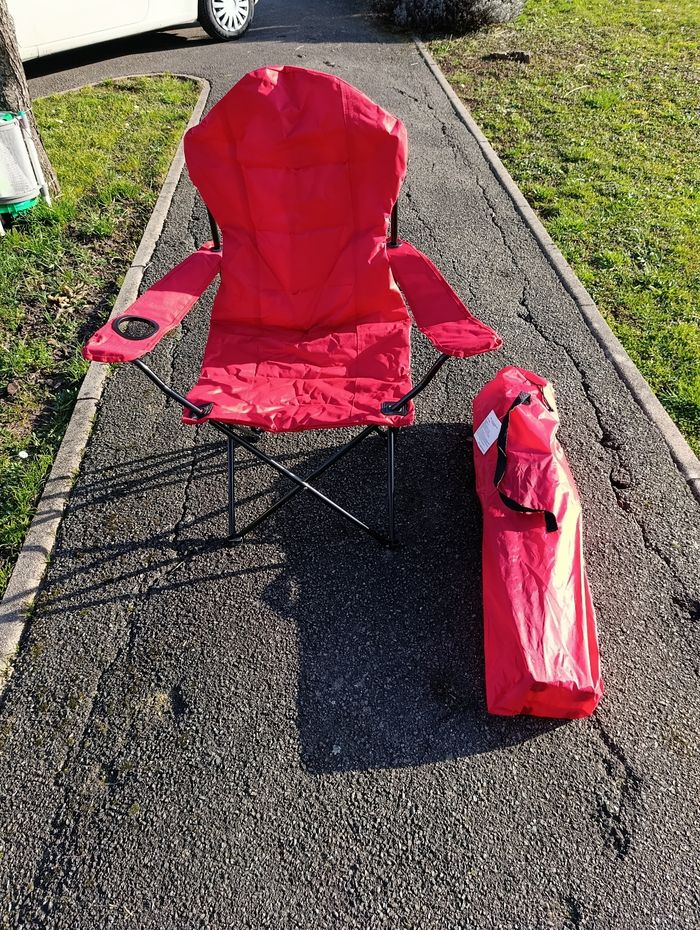 Lot de 2 chaises de camping pliantes – Neuves - photo numéro 2